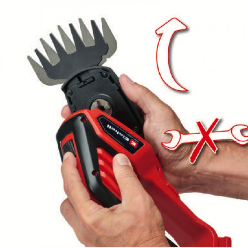 Einhell GE-CG 18/100 cordless grass shear 8 mm 18 V Lithium-Ion (Li-Ion) Black, Red