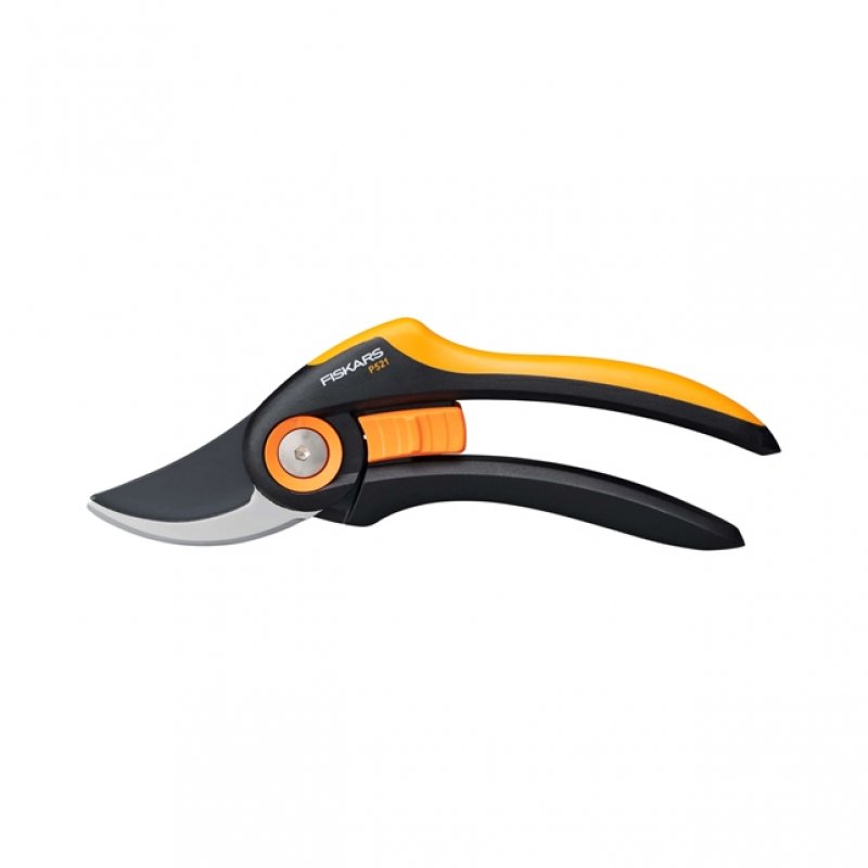 Fiskars Plus P521 pruning shears Bypass Black, Orange