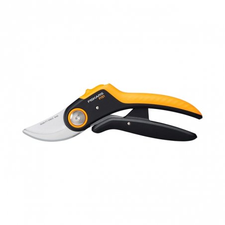 Fiskars Plus PowerLever P721 sécateur Contournement Noir, Orange