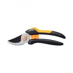 Fiskars Solid M P321 sécateur Contournement Noir, Orange