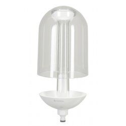 Gardena ClickUp! bird feeder Transparent, White Acrylic