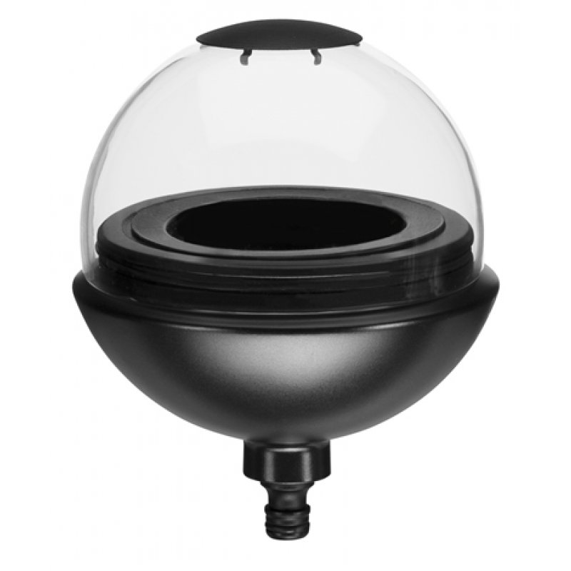 Gardena 11430-20 bougeoir Noir, Transparent