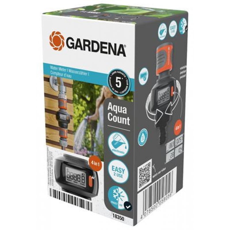 Gardena 18350-20 raccord des tuyaux d'eau Noir, Gris, Orange 1 pièce(s)
