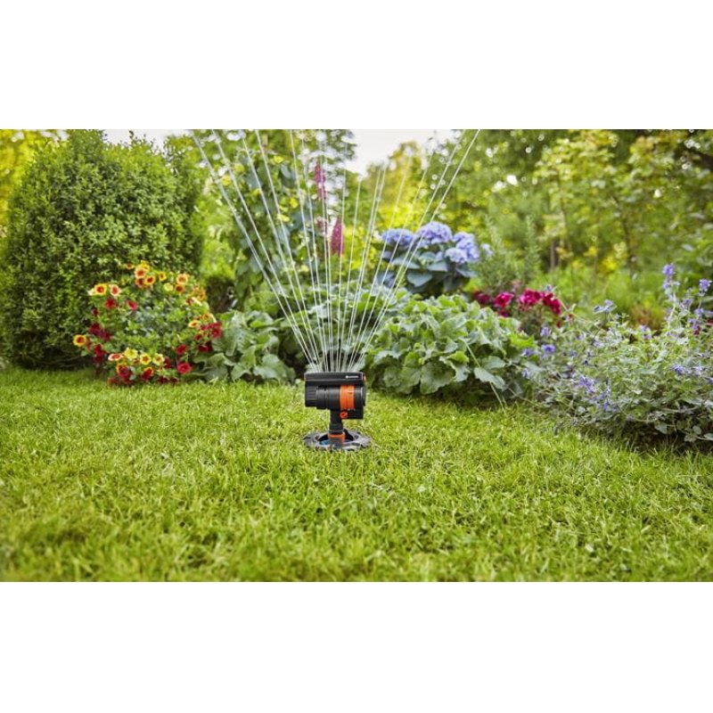 Gardena 8251-20 arroseur Système d'aspersion d'eau circulaire Noir, Orange