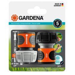 Gardena 18275-20 water hose fitting Hose connector Black, Orange 2 pc(s)