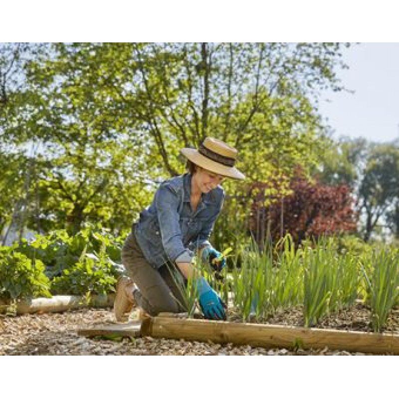 Gardena 11512-20 Gant de protection Gants de jardin Noir, Bleu Elastane, Nitrile, Polyester