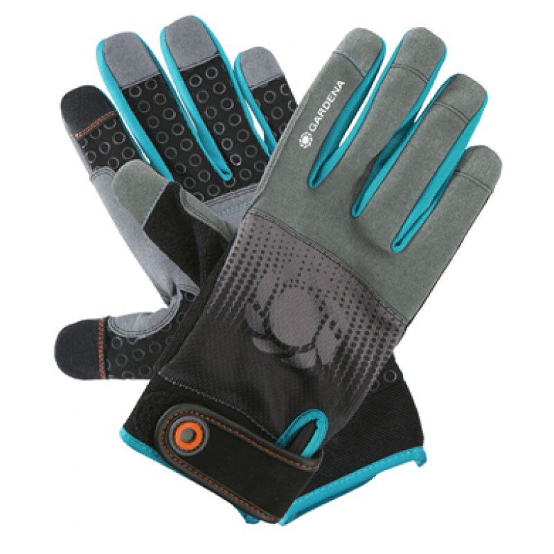 Gardena 11521-20 protective handwear Gardening gloves Black, Blue, Grey Cotton, Elastane, Nylon, Polyester, Polyurethane