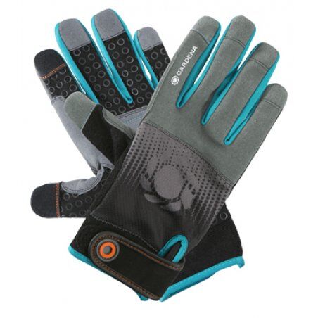 Gardena 11521-20 protective handwear Gardening gloves Black, Blue, Grey Cotton, Elastane, Nylon, Polyester, Polyurethane