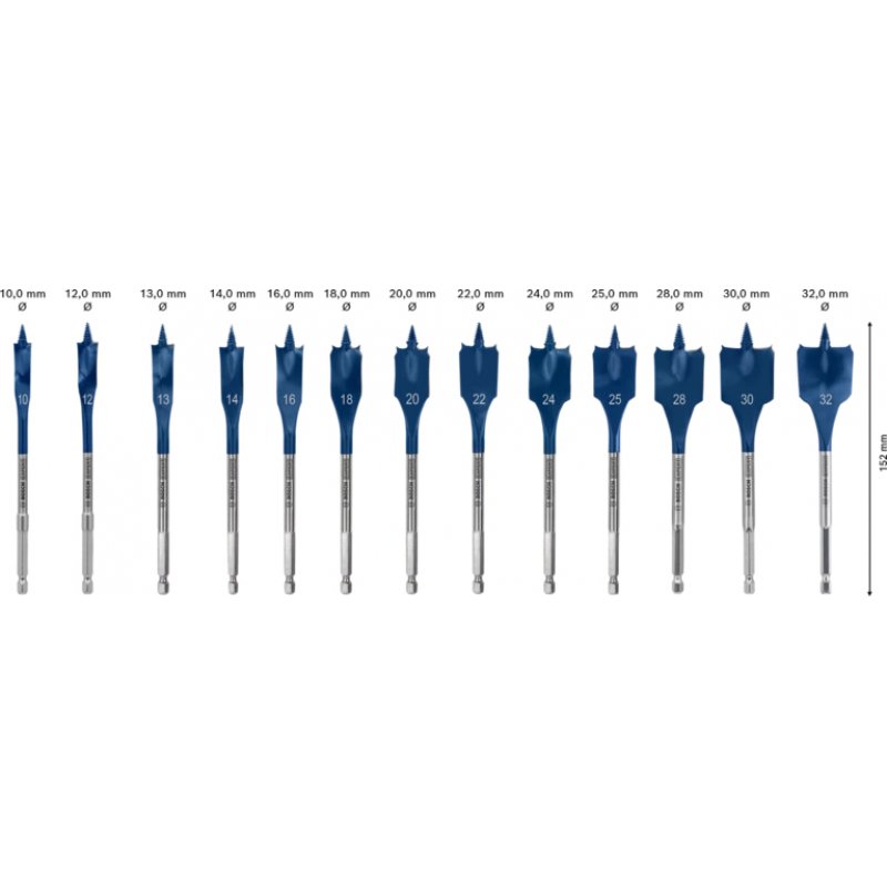 Bosch 2 608 900 336 drill bit Spade drill bit 13 pc(s)