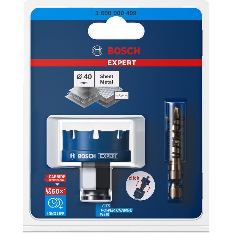BOSCH Lochsäge Carbide SheetMetal 40mm | 2608900499 EXPERT RANGE
