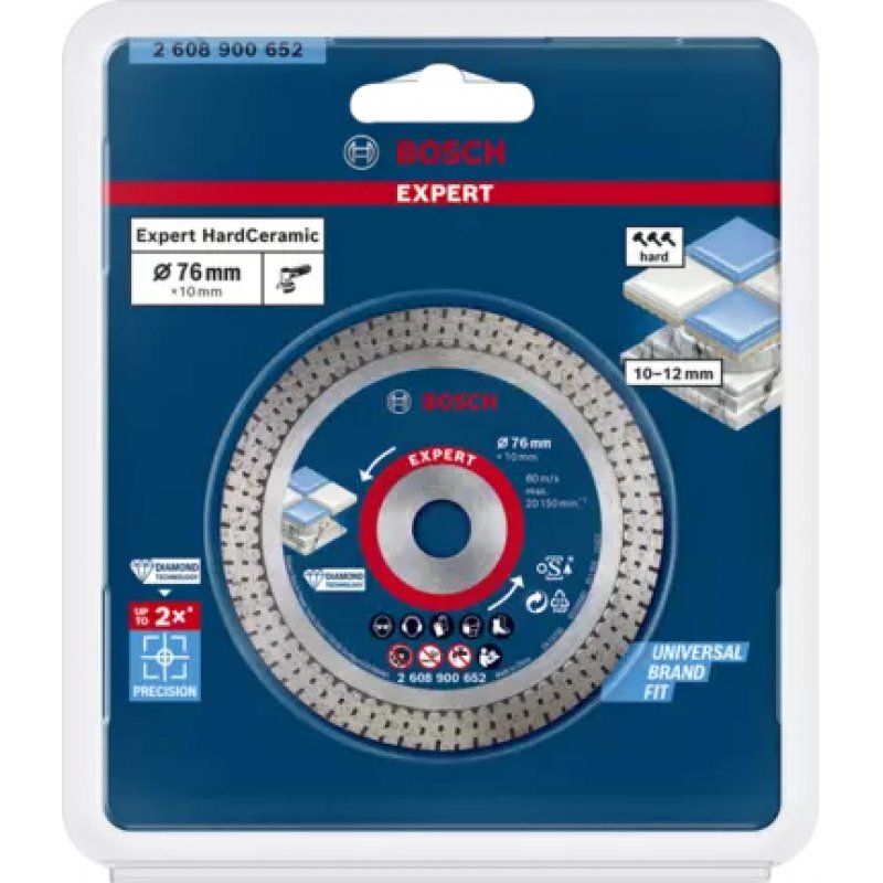 BOSCH DIA TS HardCeramic 76x22.23x1,9x10 | 2608900652 EXPERT RANGE