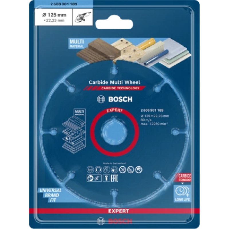 Bosch 2 608 901 189 fourniture de ponçage et de meulage rotatif Plastique, Bois Disque de meulage