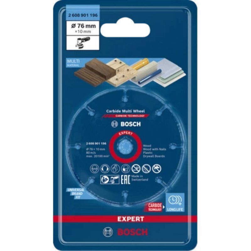 Bosch 2 608 901 196 fourniture de ponçage et de meulage rotatif Plastique, Bois Disque de meulage