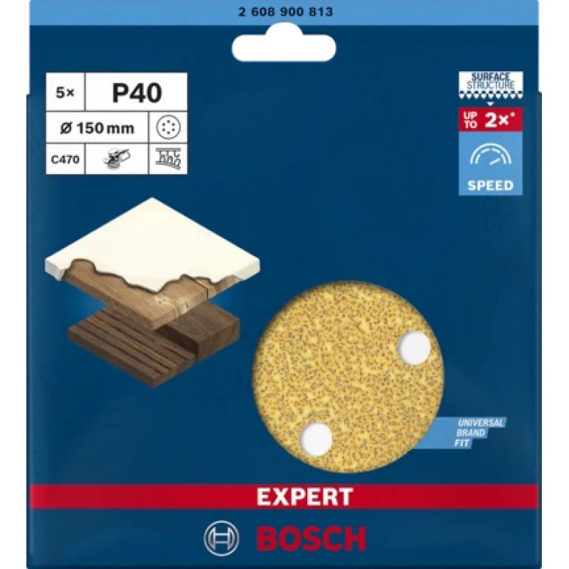 Bosch 2 608 900 813 rotary tool grinding/sanding supply Wood Sanding sheet