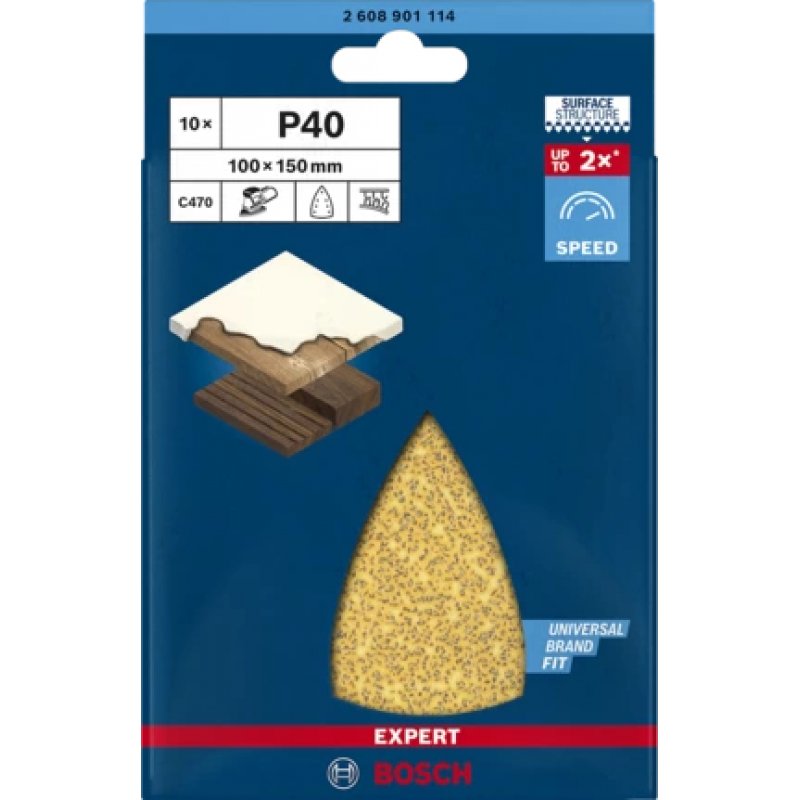 Bosch 2 608 901 114 rotary tool grinding/sanding supply Wood Sanding sheet