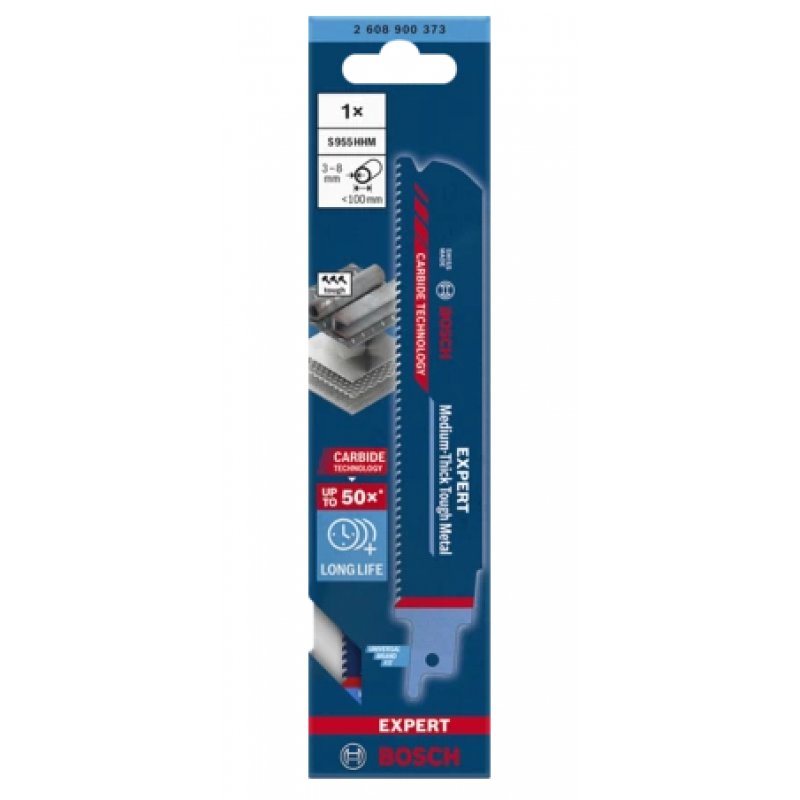 Bosch EXPERT ‘MEDIUM-THICK TOUGH METAL’ S 955 HHM Lames de scie sabre Acier fin au carbone 1 pièce(s)