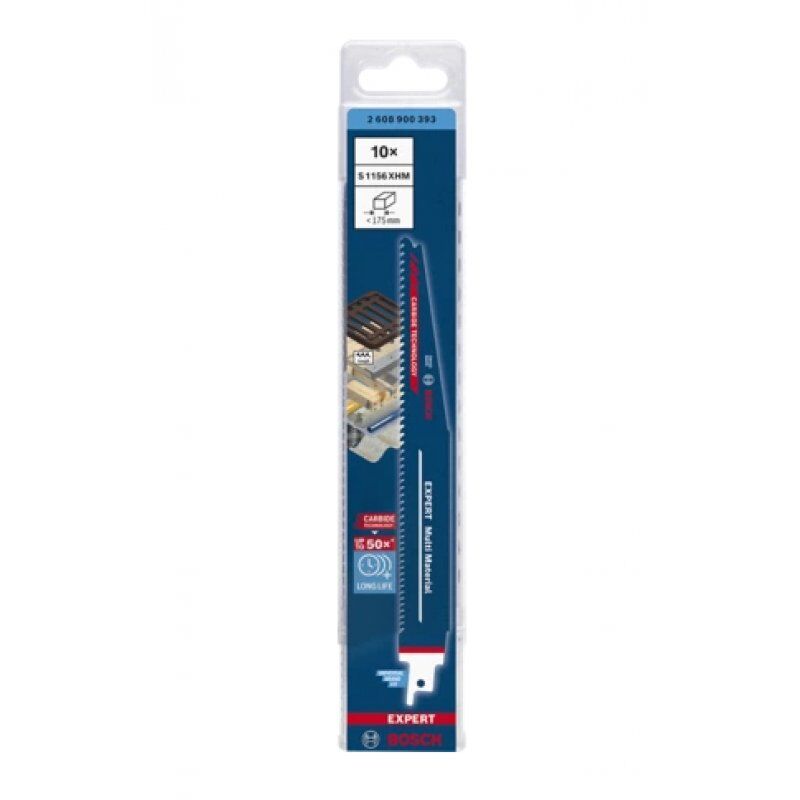 Bosch 2 608 900 393 jigsaw/scroll saw/reciprocating saw blade Sabre saw blade Carbide 10 pc(s)
