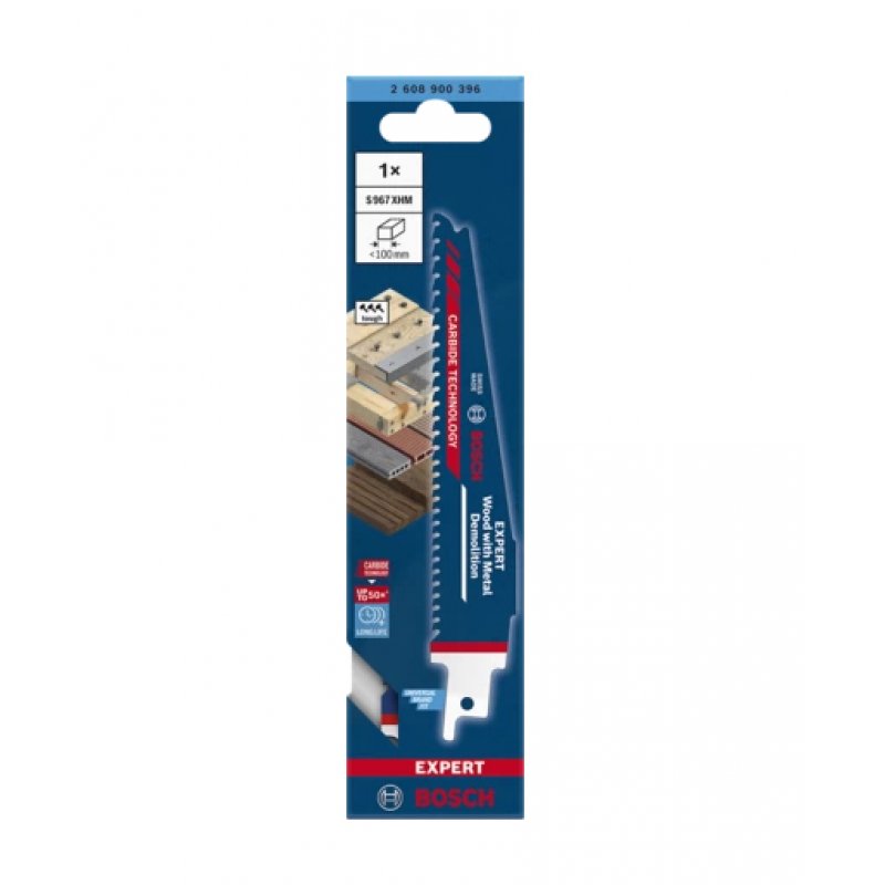 Bosch 2 608 900 396 jigsaw/scroll saw/reciprocating saw blade Sabre saw blade Carbide 1 pc(s)