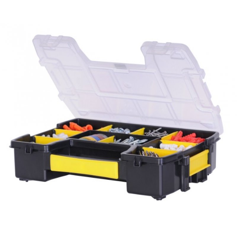 Stanley STST1-70720 small parts/tool box Black, Transparent