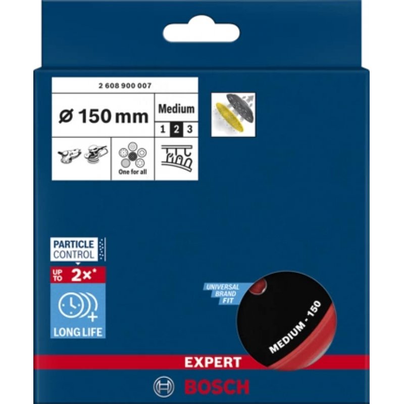 BOSCH Multiloch-Pad150mm mittel M8+5/16 | 2608900007 EXPERT RANGE