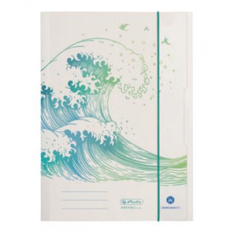 Herlitz GREENline classeur à anneaux A4 Blanc