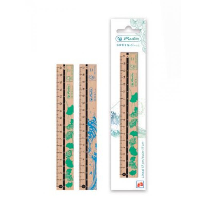 Herlitz 50033614 règle Règle de bureau 170 mm Bois Marron