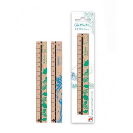 Herlitz 50033614 règle Règle de bureau 170 mm Bois Marron