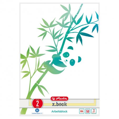 Herlitz GREENline writing notebook A4 50 sheets Green, White