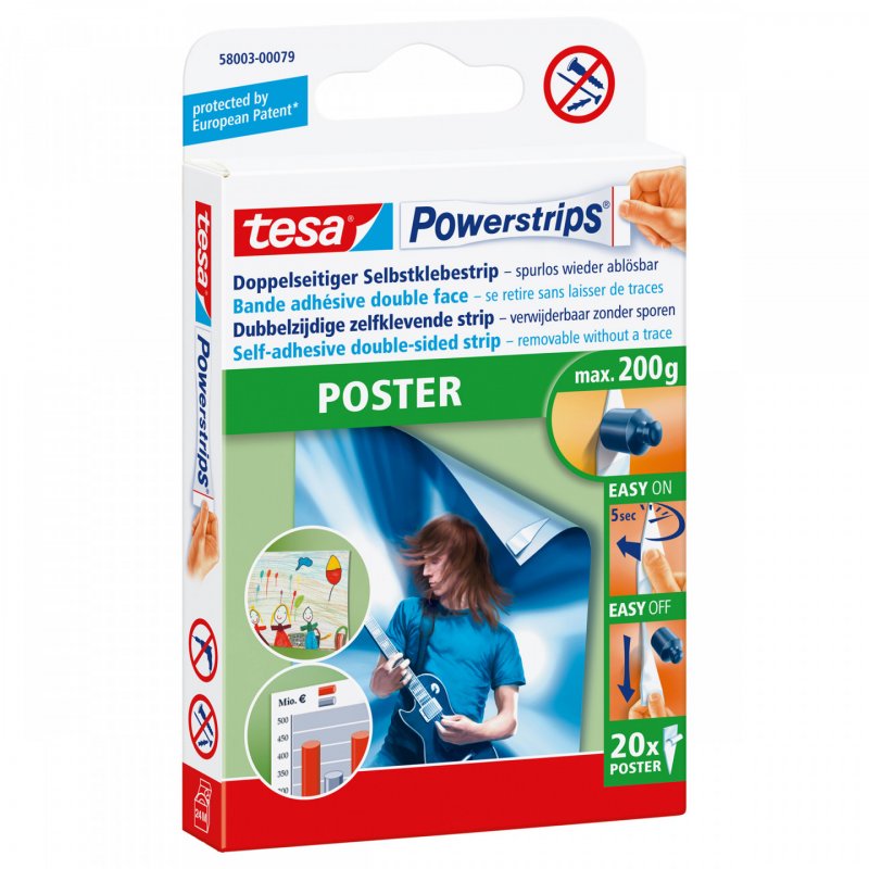 tesa Powerstrips Poster
