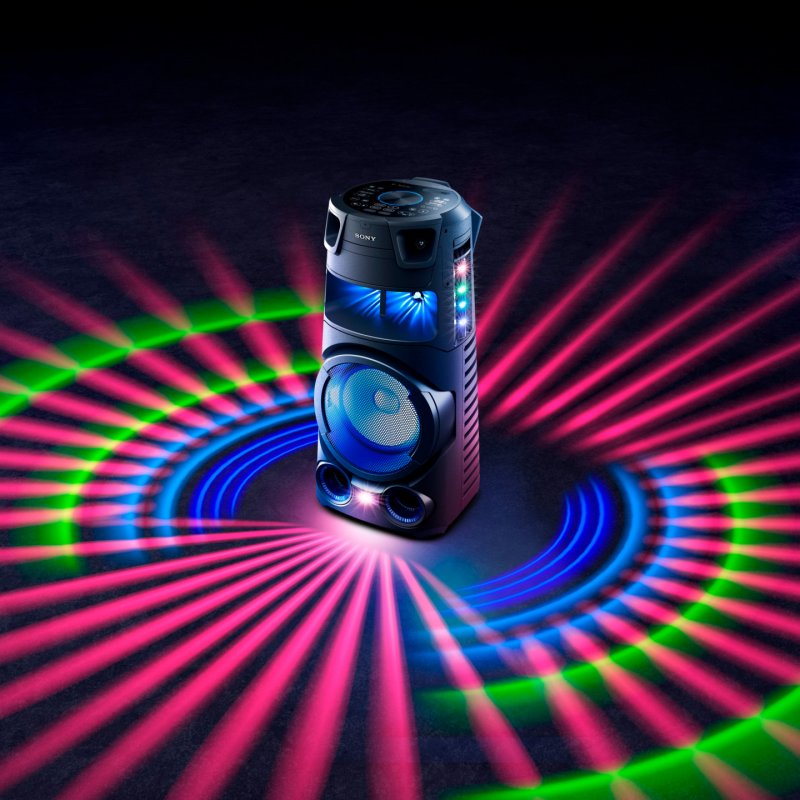Sony MHC-V73D High Power Bluetooth Party Speaker with omnidirectional party sound and light