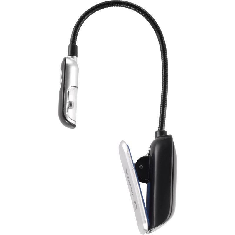 Varta 16618 Black, Silver Clip flashlight LED