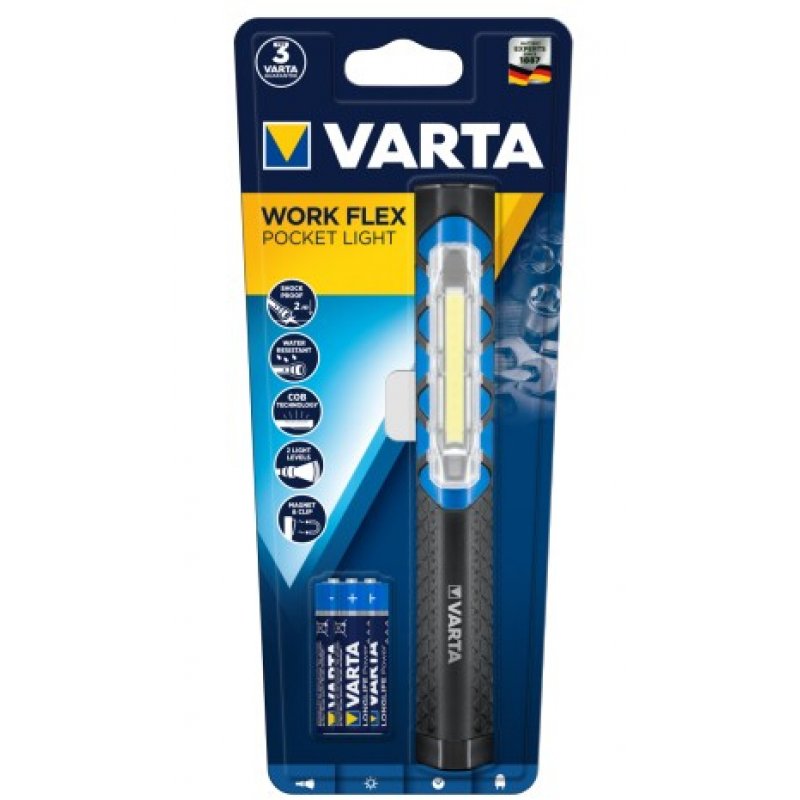 Varta 85131000 Black Hand flashlight COB LED