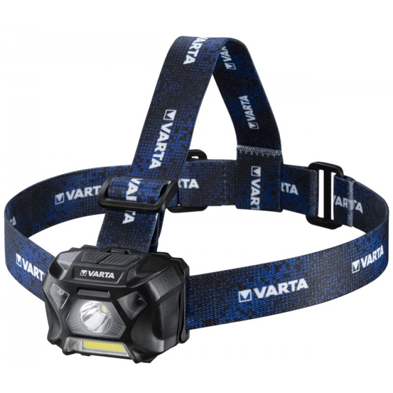 Varta WORK FLEX MOTION SENSOR H20 Black, Blue Headband flashlight LED