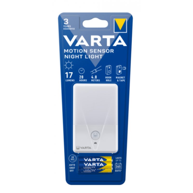 Vart LED Taschenl. Motion Sensor 17lm | inkl. 3x Batterie Alkaline AAA, Ret. Bl.