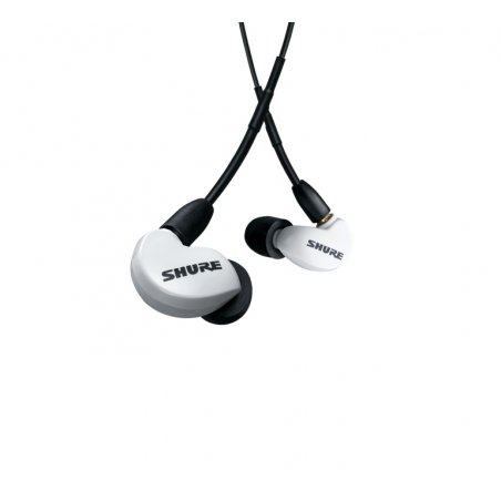 Shure AONIC 215 Headset Wired In-ear Calls/Music Translucent, White