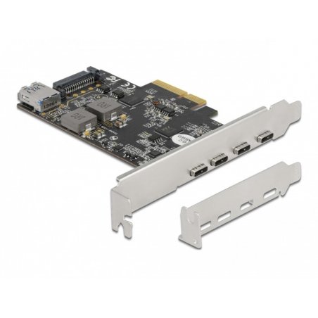 DeLOCK PCIe x44xUSB-C+USB-A SS LP | 90059