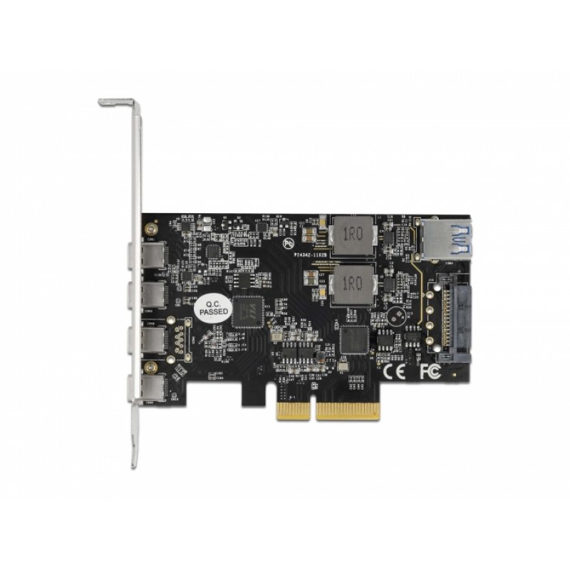 DeLOCK PCIe x44xUSB-C+USB-A SS LP | 90059