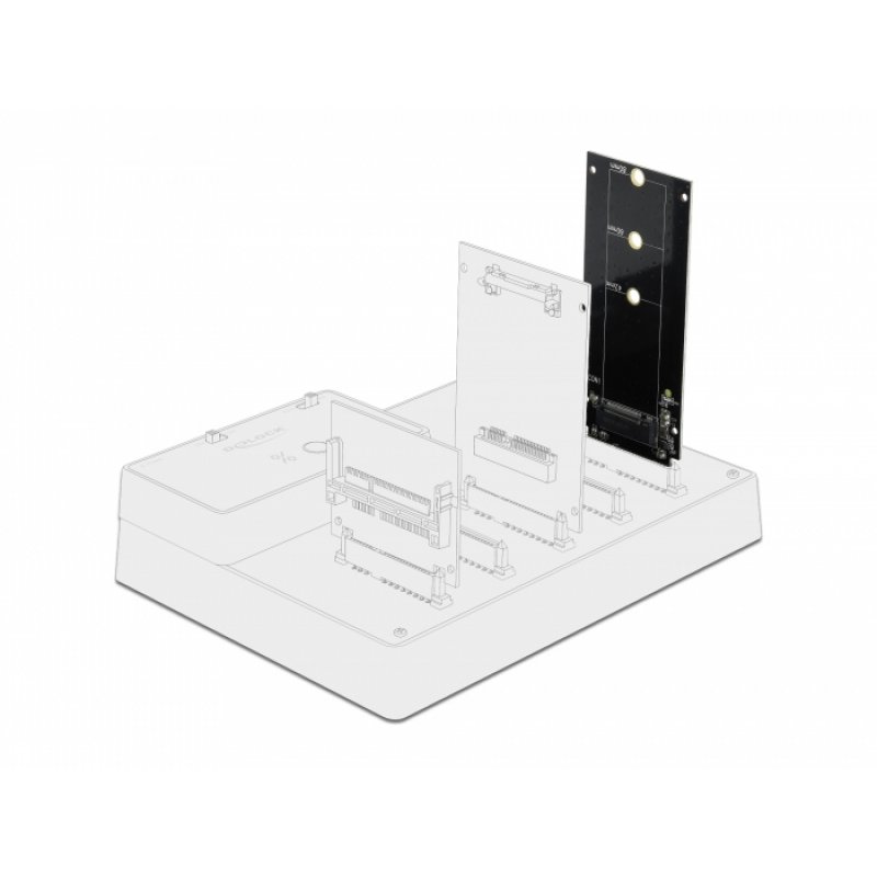 DeLOCK SATA 22 pin male to M.2 Key B slot Adapter