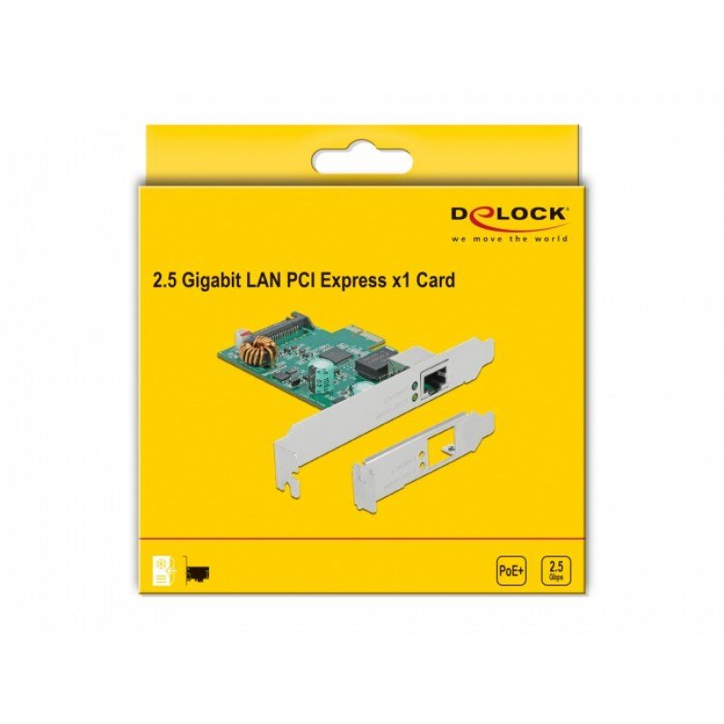 DeLOCK PCIe x1 K 1xRJ45 2,5GB LAN PoE | 89139