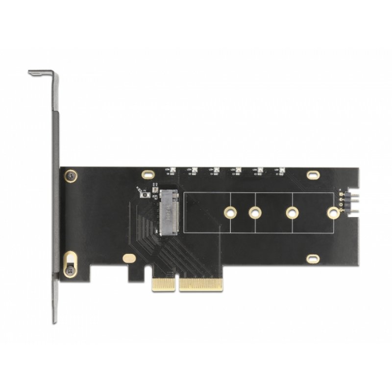 DeLOCK PCIe x4 K 1x in NVM M.2 Key M | m. Kühlkörper+ RGB LED