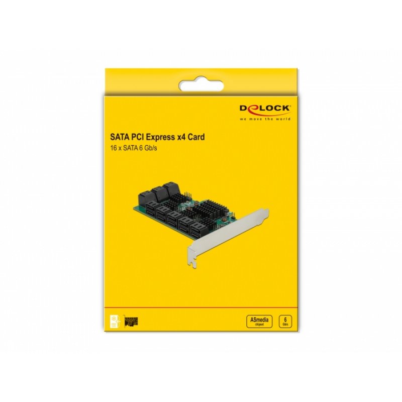 DeLOCK 16P SATA PCIe x4 Karte | 90073