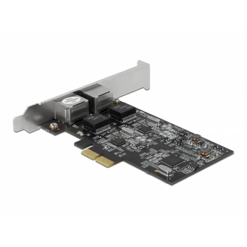 DeLOCK PCIe x2 Karte2x RJ45 2,5 LAN | 89530