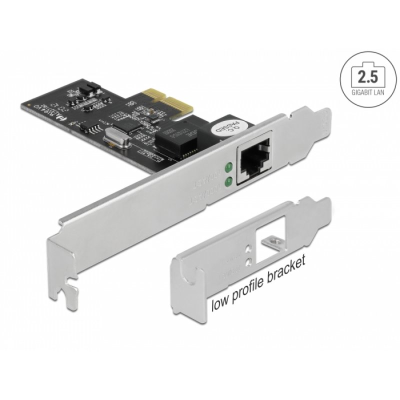 DeLOCK PCIe x1 Karte1xRJ45 2,5 LAN i225 | 89598