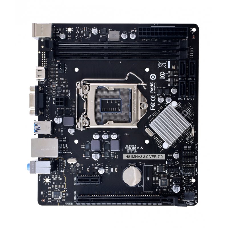 Biostar H81MHV3 3.0 H81 Intel H81 LGA 1150 (Emplacement H3) micro ATX