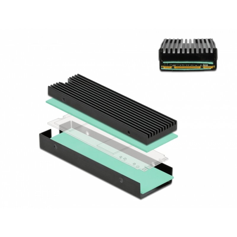 DeLOCK Kühlkörper für M.2 SSD 2280    bk | 18353