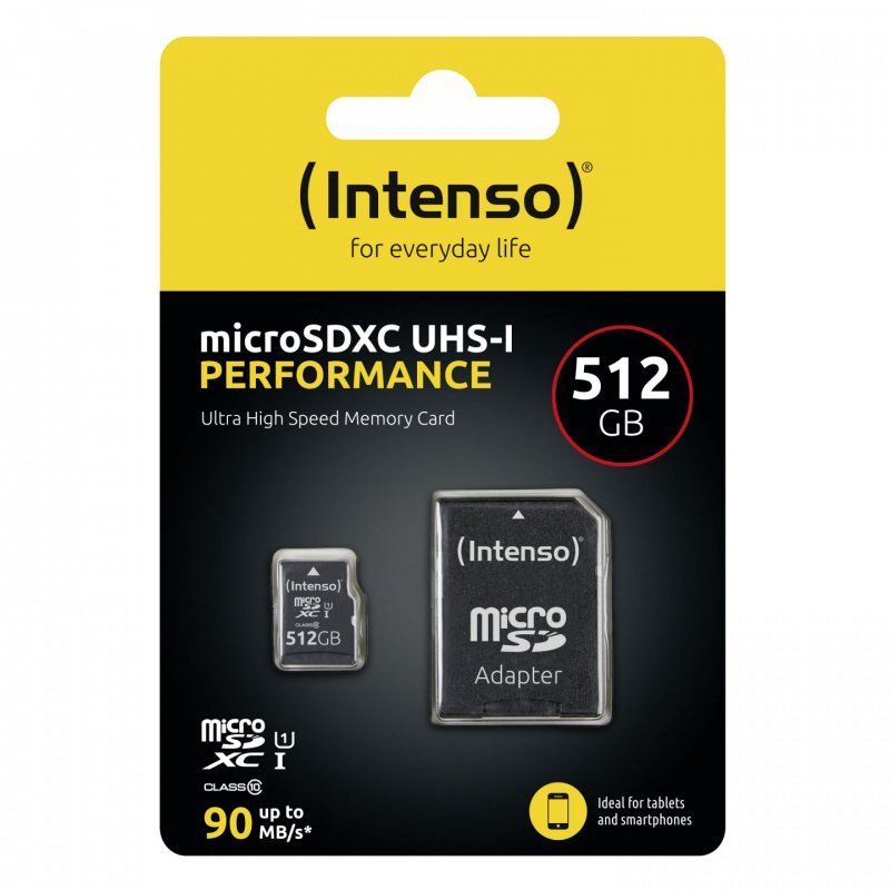 Intenso microSD 512GB UHS-I Perf CL10 | Performance