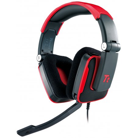 Tt eSPORTS Shock Headset Wired Head-band Gaming Black, Red