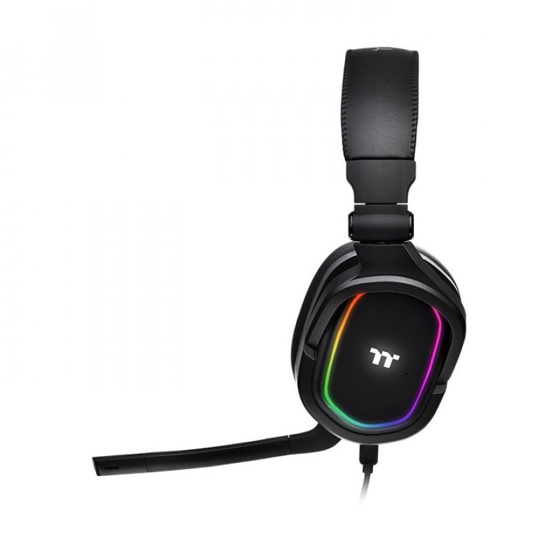 Thermaltake ARGENT H5 RGB Casque Avec fil Arceau Jouer Noir