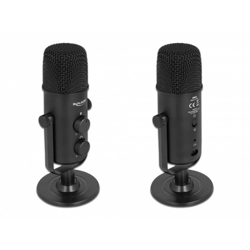 DeLOCK 66822 microphone Noir