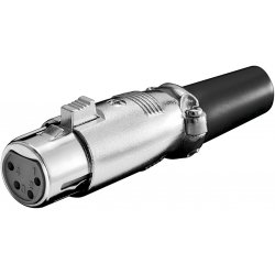 Goobay Microphone Jack, XLR female (4-pin)